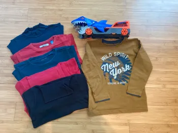 6 ans - Lot de 6 t-shirt manches longues