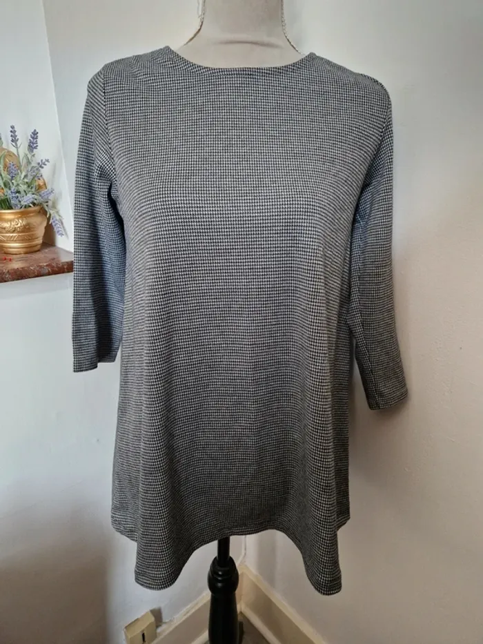 Haut motif pied de poule stradivarius taille M