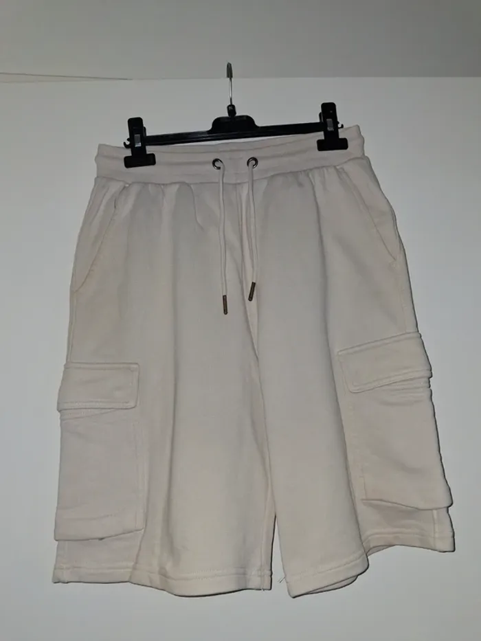 Bermuda short molleton beige S