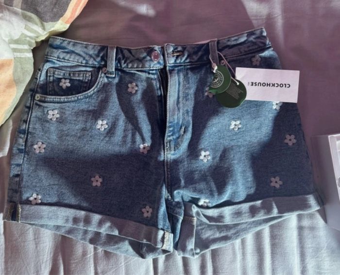 Short jean à motif  coton - photo numéro 2