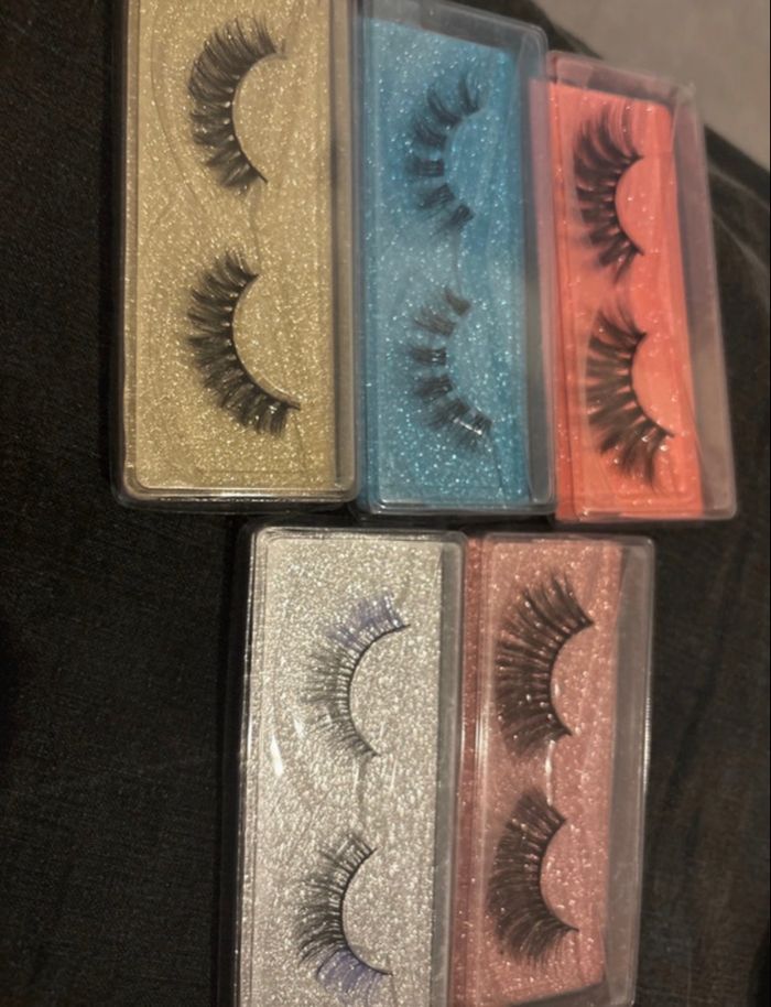 Lots de 5 paires de faux cils - photo numéro 4