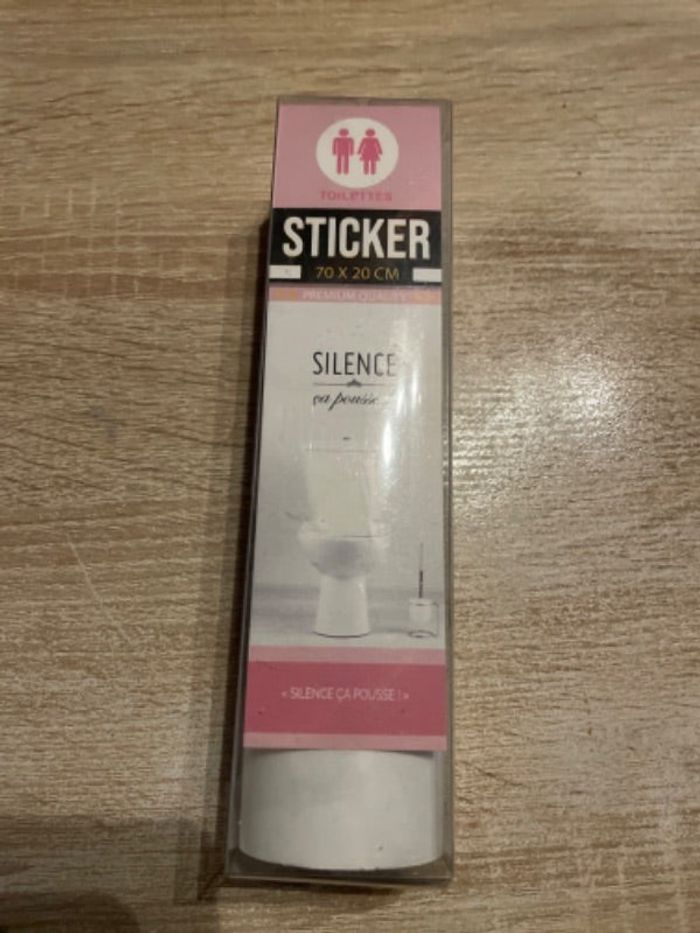Sticker toilette
