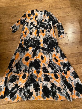 Robe longue tye and dye