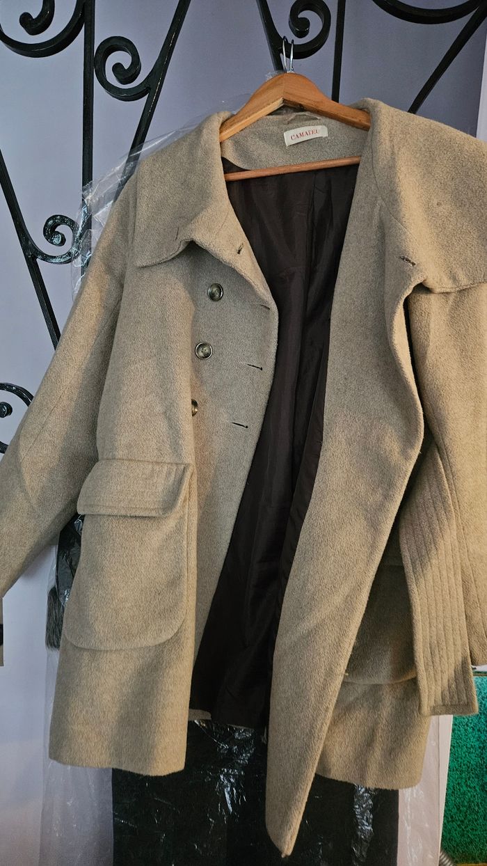 Manteau  beige camaïeu - photo numéro 3