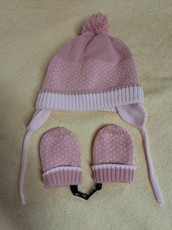 Ensemble bonnet et gants Verbaudet