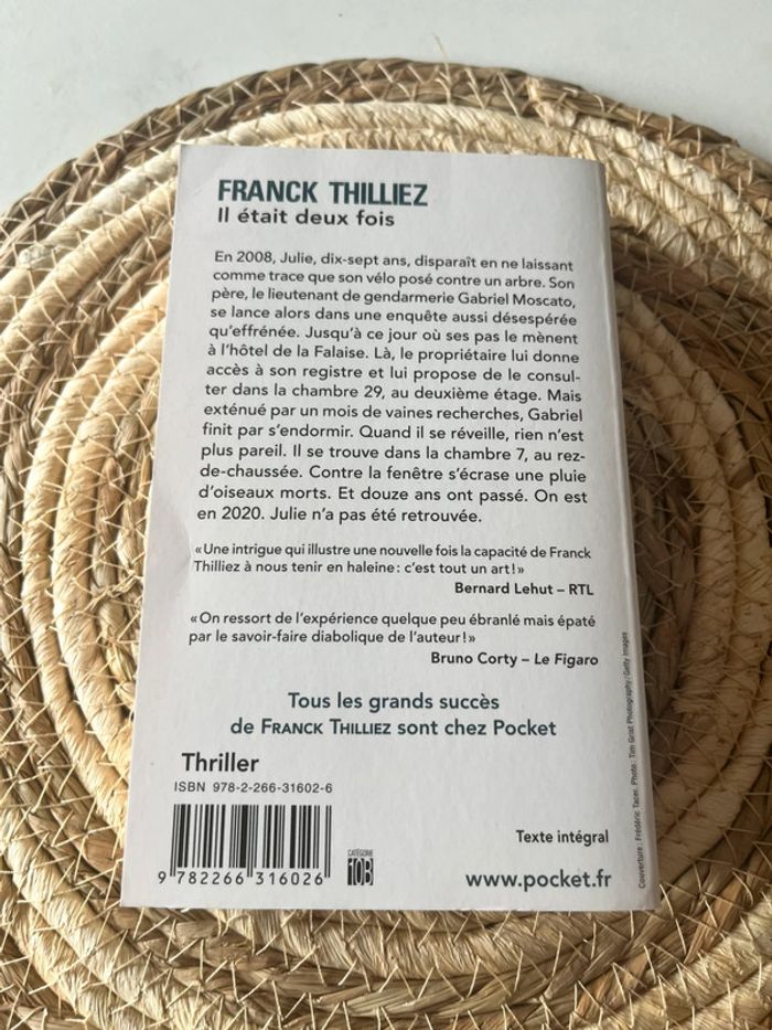Thriller Il était deux fois de Franck Thilliez - photo numéro 2