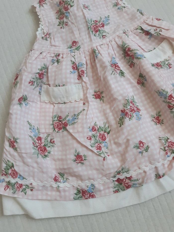 Robe à motif fleurs Natalys 12 mois - photo numéro 3