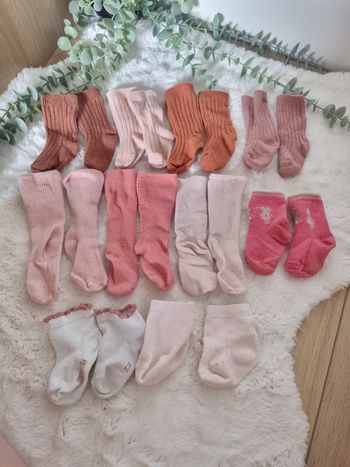 Lot chaussettes fille 15/16 - 17/18 - 18/20