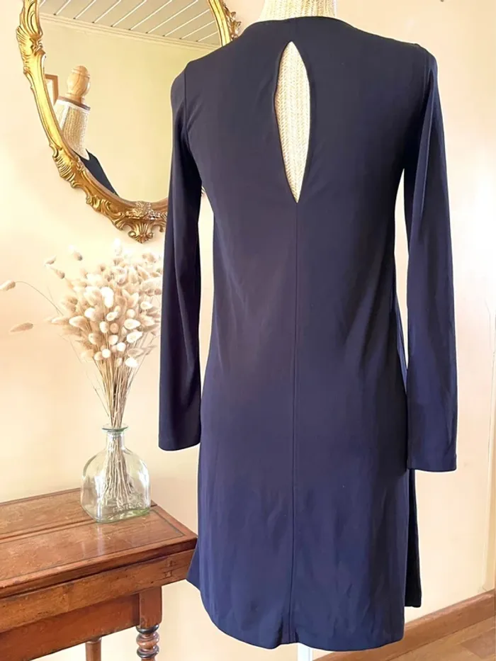 Robe Noire à Manches Longues Style Patineuse – Zara – Taille M - photo numéro 5