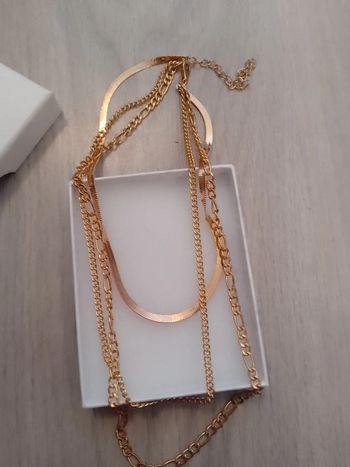 Collier triple doré