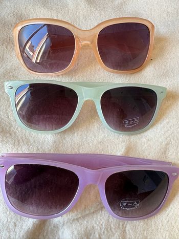 3 paires de lunettes de soleil 😎 