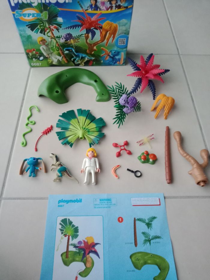 Playmobil Super 4 Ile perdue avec Alien et velociraptor - photo numéro 5