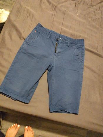 Short homme bleu marine