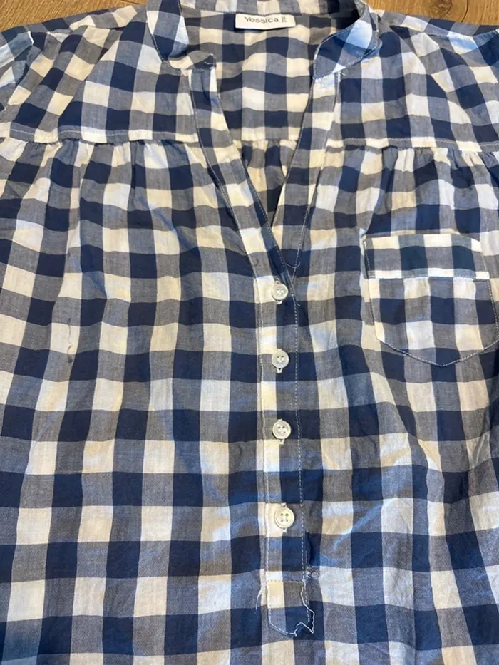 Blouse ou robe à carreaux - photo numéro 3