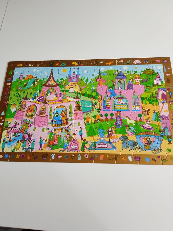 Puzzle observation princesse avec poster Djeco o 54 pièces - photo numéro 3