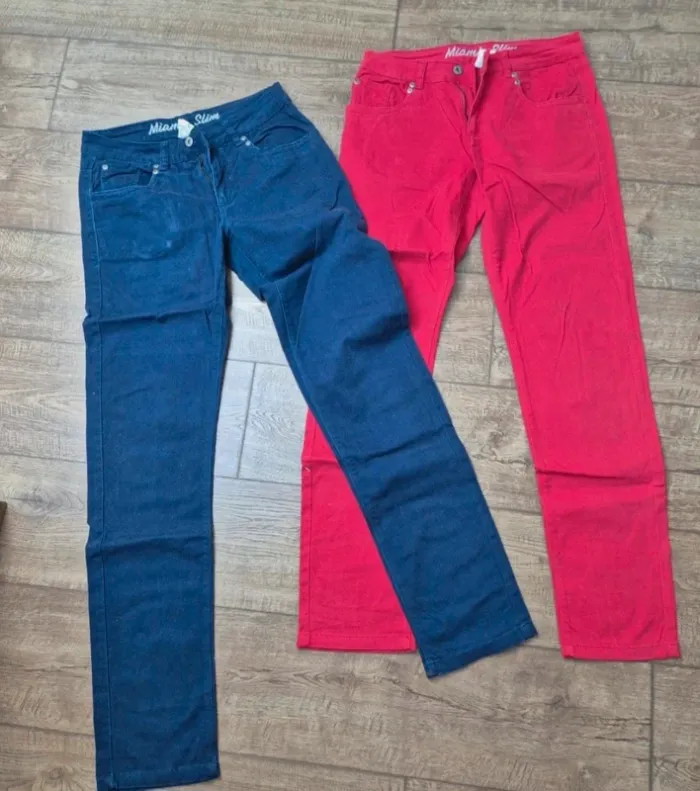 2 pantalons influx taille 38 très bon état