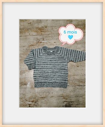 Joli pull garçon 6 mois 68 cm