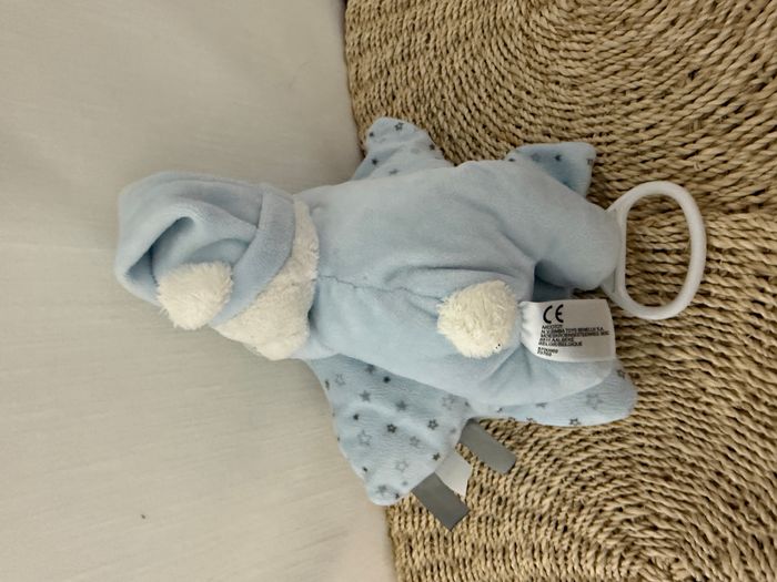 Doudou musical ours lapin blanc bleu oiseau Simba Toys NICOTOY - photo numéro 2