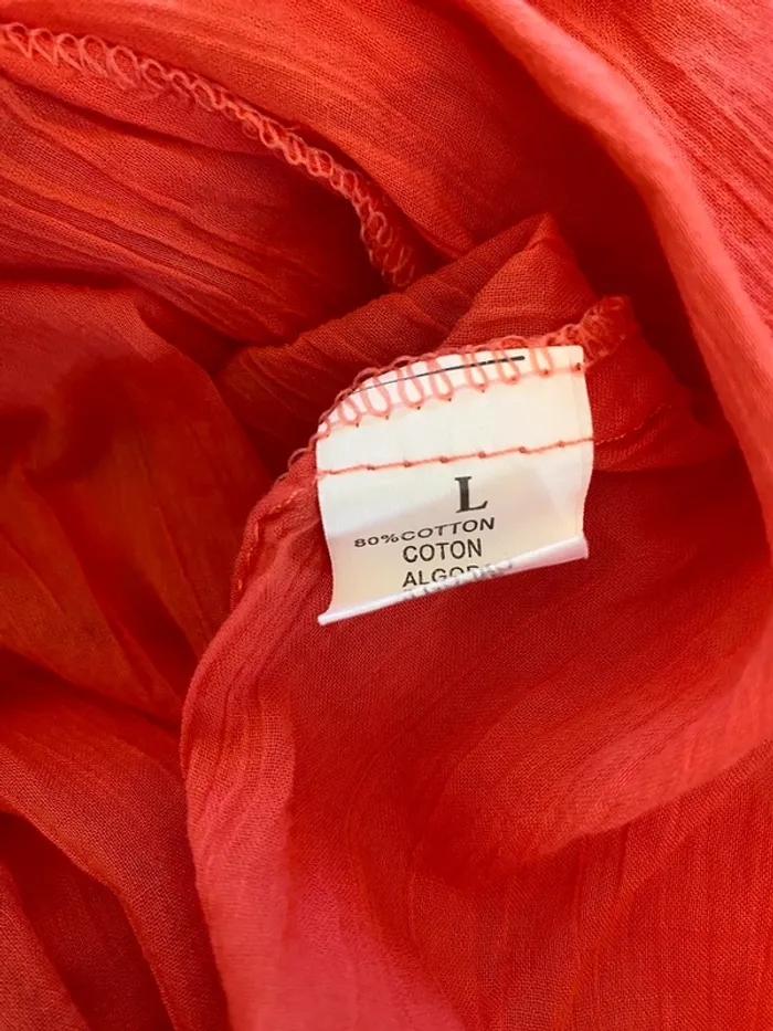 Chemisier couleur corail - photo numéro 4