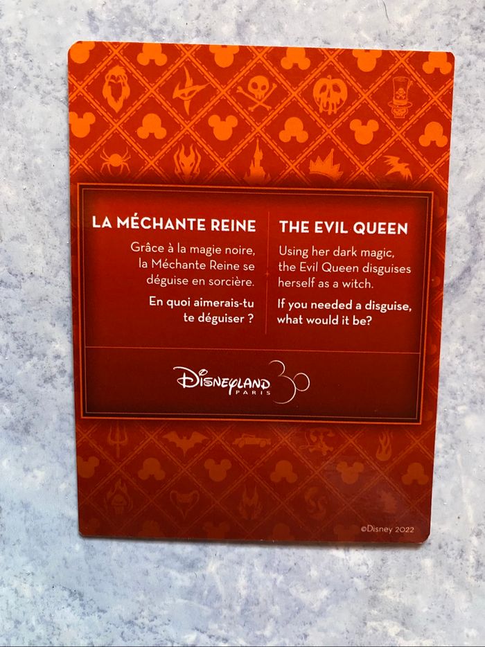 Carte Disneyland Paris Halloween 30 ans la méchante reine - photo numéro 2