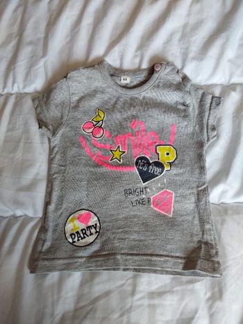 Tee-shirt bébé fille taille 68cm