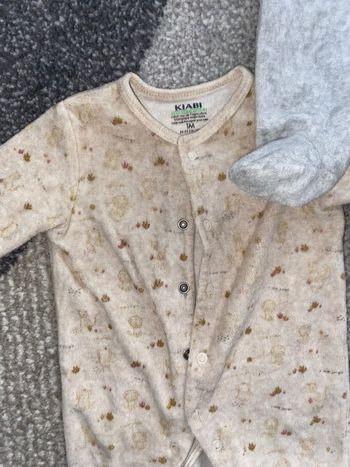 Lot de 3 pyjamas bébé – 1 mois – Kiabi – Très bon état