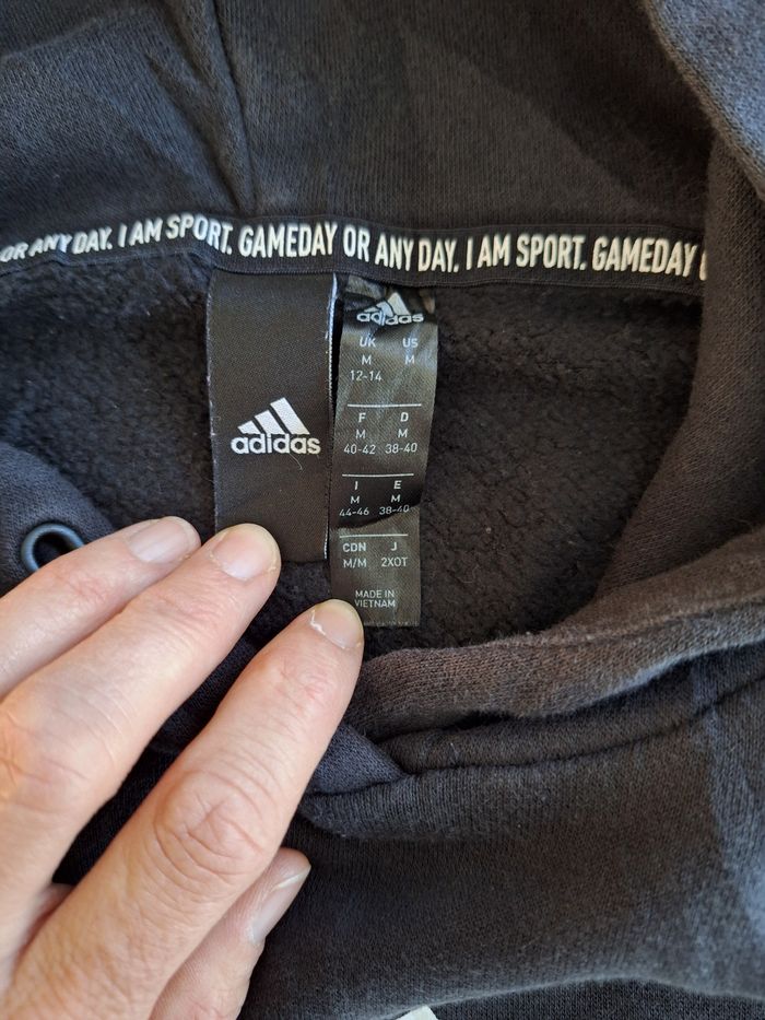Pull sweat à capuche taille 40-42 Adidas - photo numéro 4