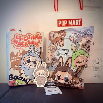 PopMart | Labubu | The Monsters Exciting Macaron - Sesame Bean