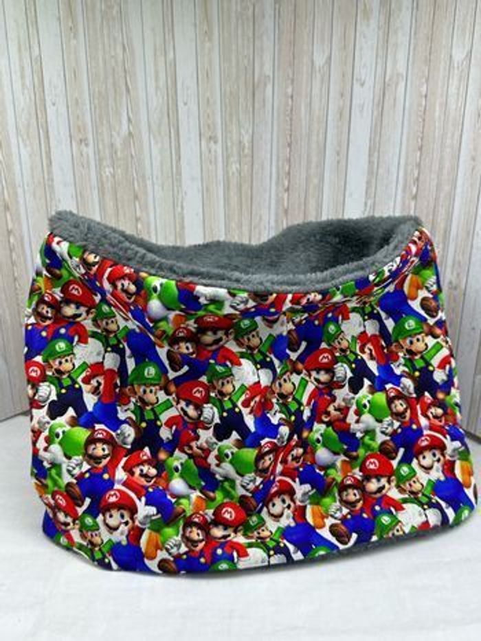 Snood enfant Minecraft, snood cache cou enfant  super mario - photo numéro 4