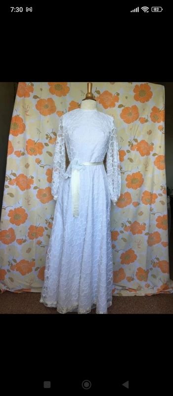 robe de mariée vintage 70s 