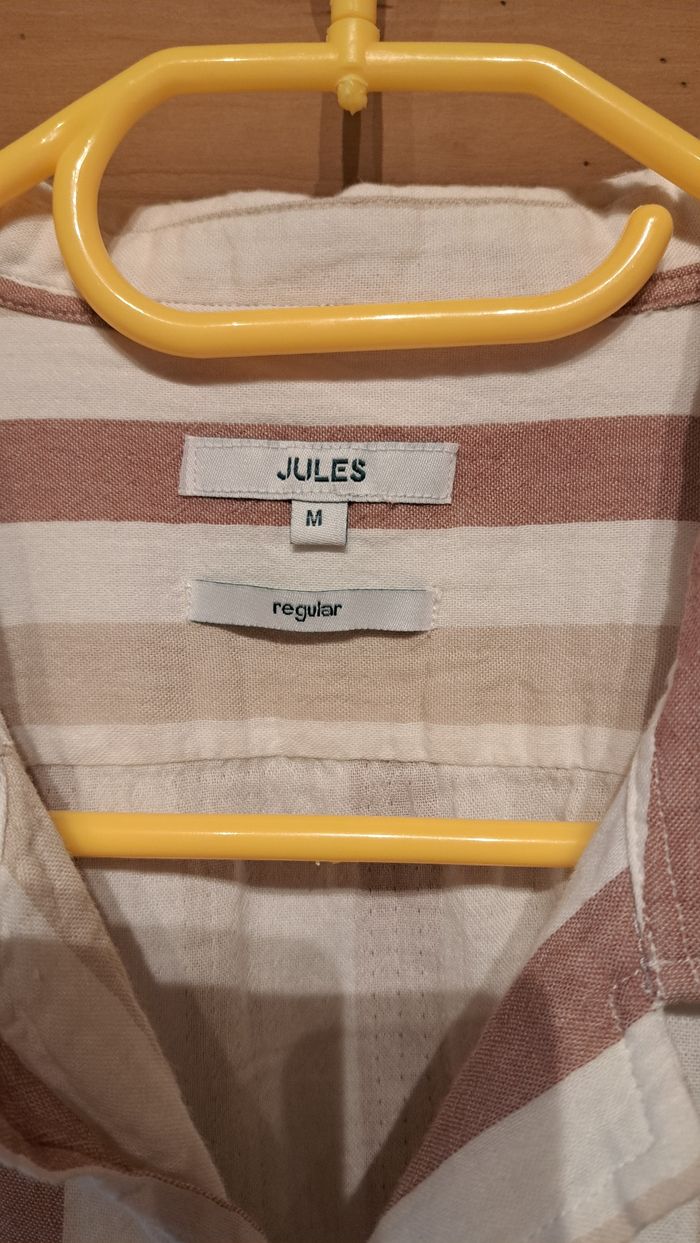 Chemise à rayures bordeaux homme - photo numéro 2