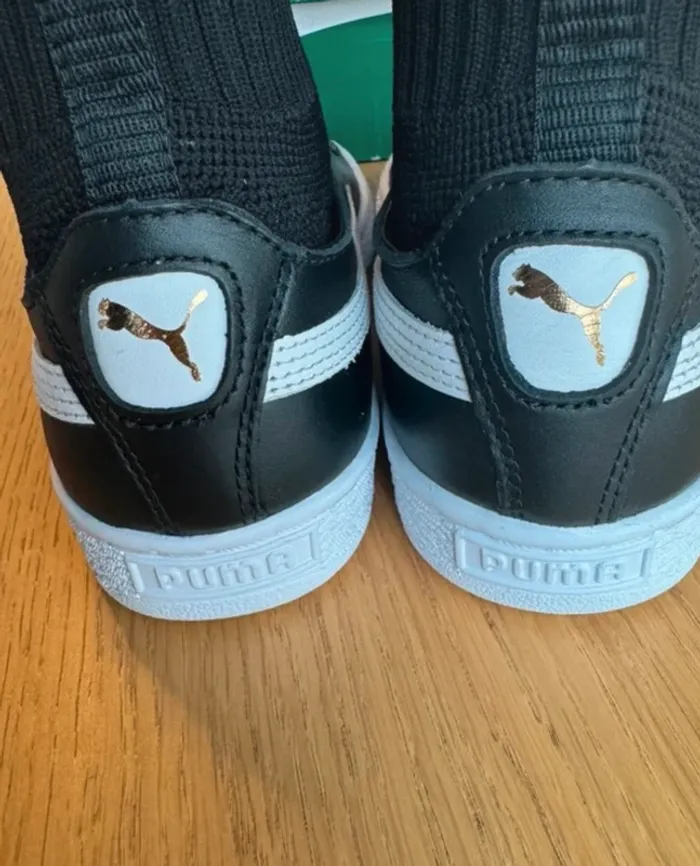 Puma Basket Sock EvoKnit noir et blanches taille 36 - photo numéro 7