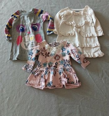 Lot robe manche longue 6 mois