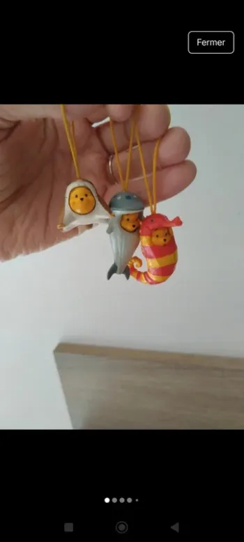 Lot de 3 figurines Winnie vintage