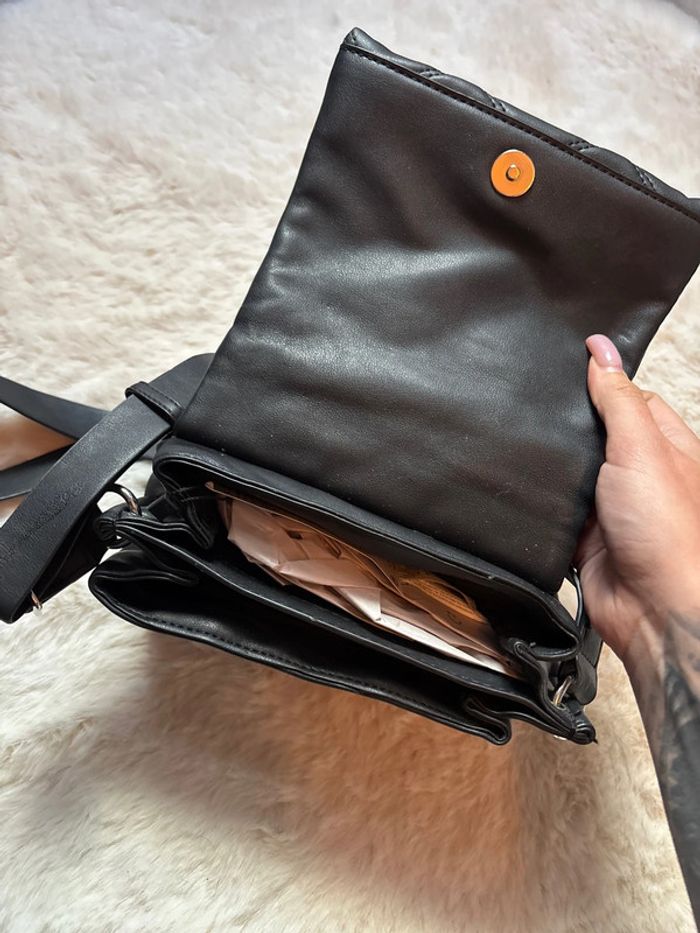 Sac à bandoulière noir Mango - photo numéro 5