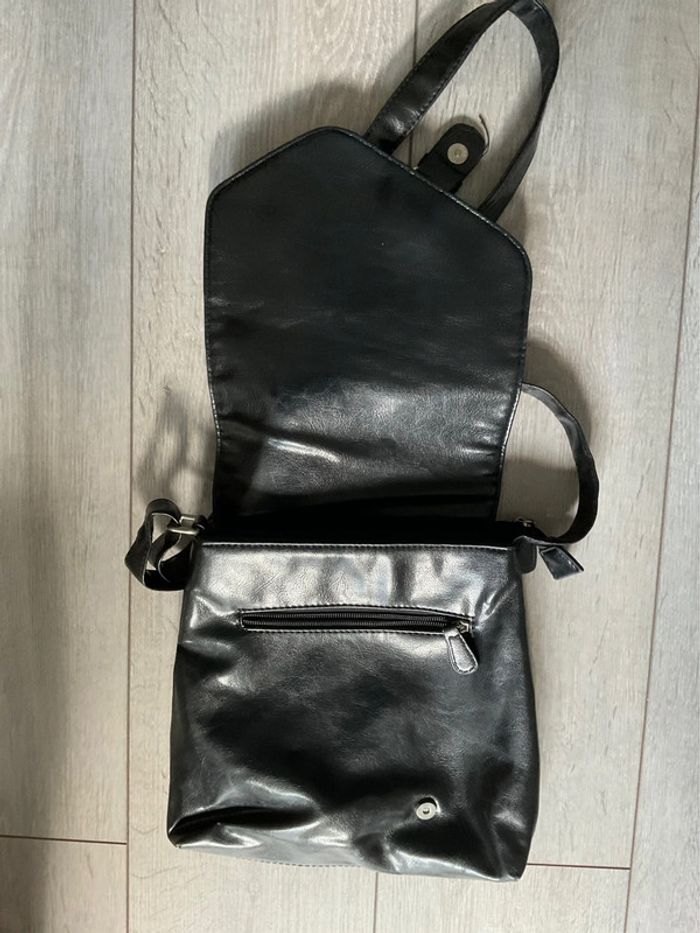 Sac à main en bandoulière noir pour femme - photo numéro 2