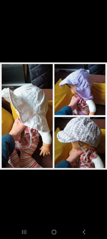 Lot 3 chapeau 👧 1 à 2 ans