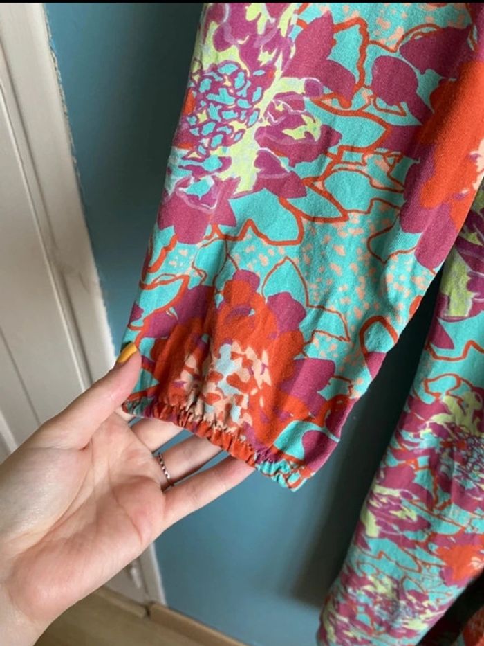 Robe cache cœur motif fleurie fiancée du Mékong - photo numéro 5