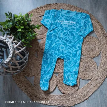 🌿🦕 Pyjama grenouillère léger – Gémo – 12 mois / 74 cm – Très bon état