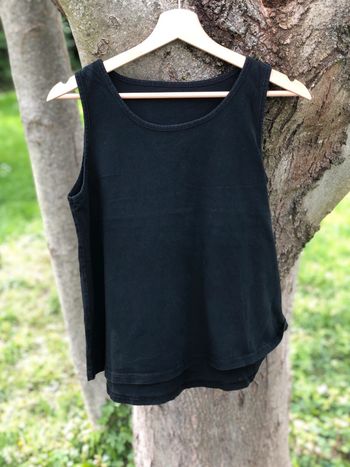 Débardeur simple noir large
