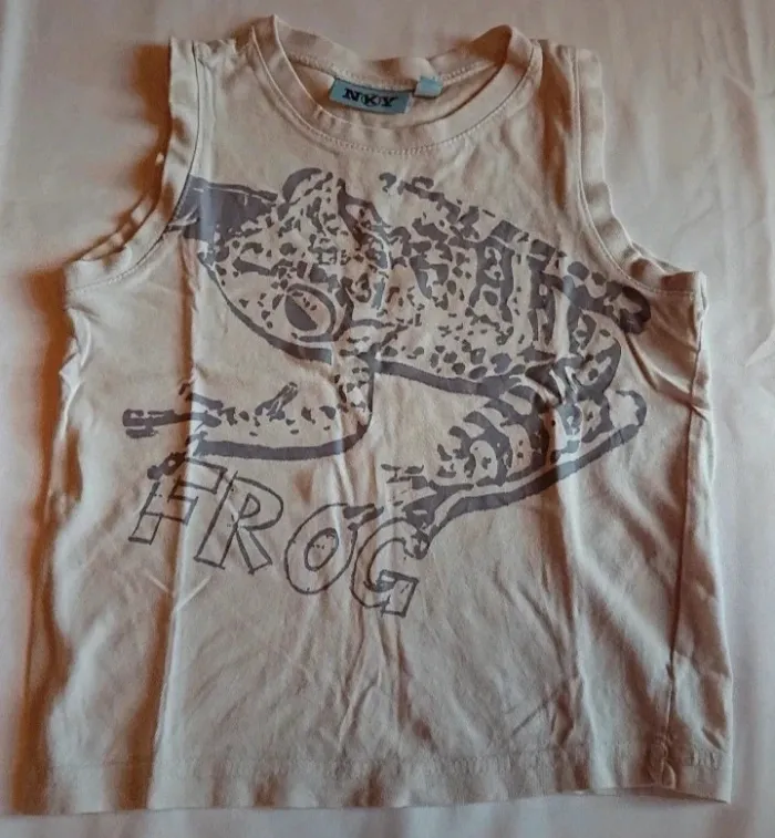 Tee-shirt sans manche motif frog