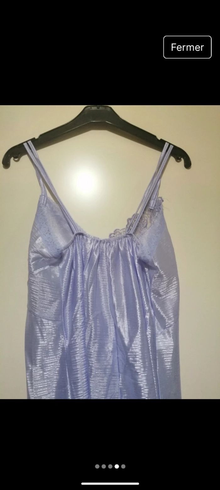 Nuisette vintage satinée Lila. Taille M - photo numéro 4