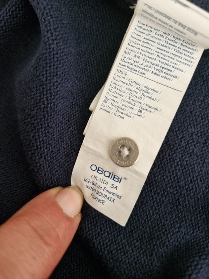 🎯 Gilet zippé bébé - Obaïbi - Taille 12 mois - Coton - photo numéro 5