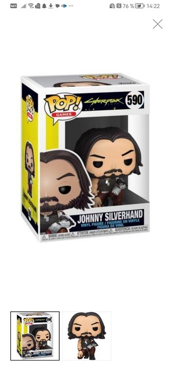 Pop Cyberpunk 2077 Johnny silverhand 590