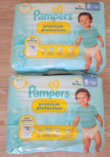 Couches Pampers premium protection taille 5