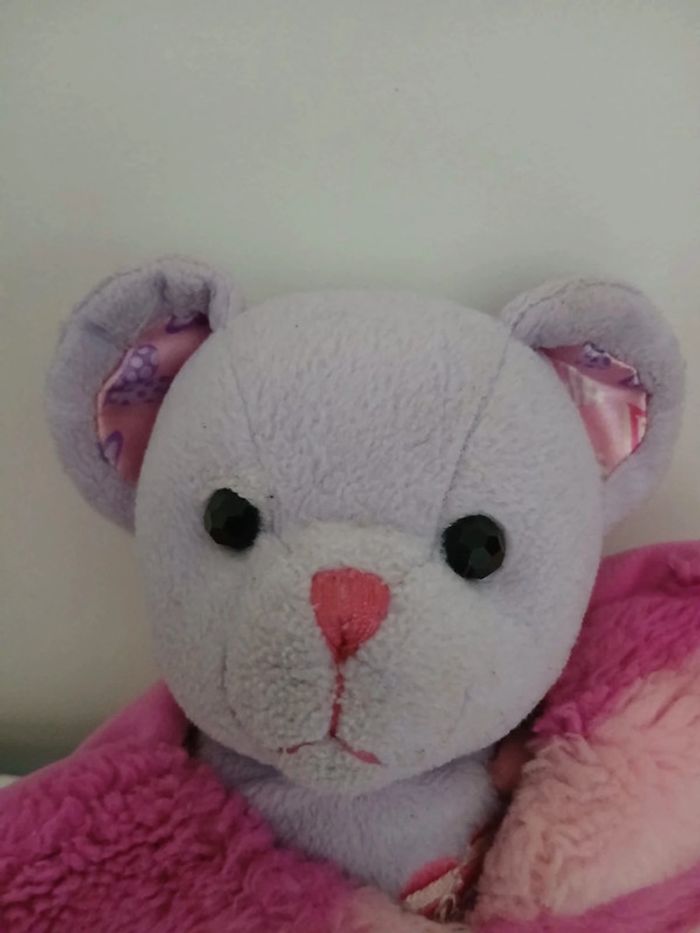 Peluche ours cœur de barbie 2001 - photo numéro 5