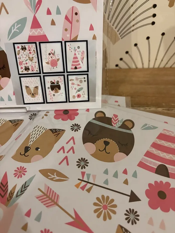 Affiches “Little Tribe” pour chambre enfant - photo numéro 2