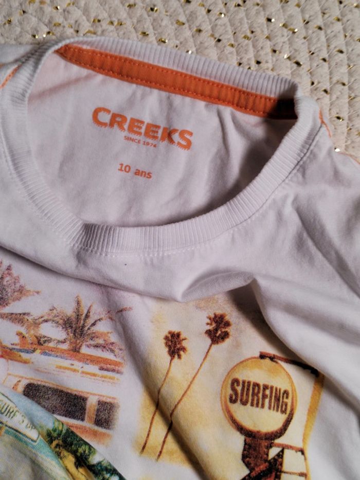 T-shirt Creeks & short Kiabi - Taille 10 ans - photo numéro 4