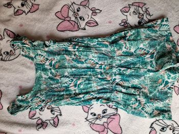 Combi short fleurs tropical 8 ans