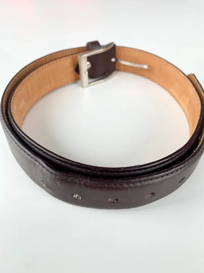 Ceinture marron véritable cuir - 111cm - photo numéro 2
